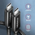 AXAGON BUCM2-CM15AB Kabel USB-C - USB-C, 1.5m 5A charging, ALU, 240W PD, oplot, USB2.0