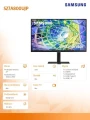 Samsung Monitor 27 cali LS27A800UJPXEN IPS 3840x2160 UHD 16:9 1xHDMI 1xUSB-C (90W) 1xDP 3xUSB 3.0  5ms HAS+PIVOT płaski 3 lata on-site