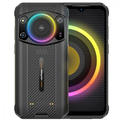 ULEFONE Smartfon Armor 21 8/256GB IP68/IP69K 9600 mAh DualSIM głośnik RGB Czarny
