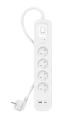 Belkin Listwa przeciwprzepięciowa SurgePlus 4xFR 1xUSB-A 1xUSB-C 525J 2M