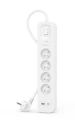 Belkin Listwa przeciwprzepięciowa SurgePlus 4xFR 1xUSB-A 1xUSB-C 525J 2M