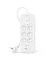 Belkin Listwa przeciwprzepięciowa SurgePlus 6xFR 1xUSB-A 1xUSB-C 650J 2M