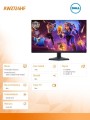 Dell Monitor  Alienware AW2724HF 27 cali LED 1920x1080/HDMI/DP/USB/3Y