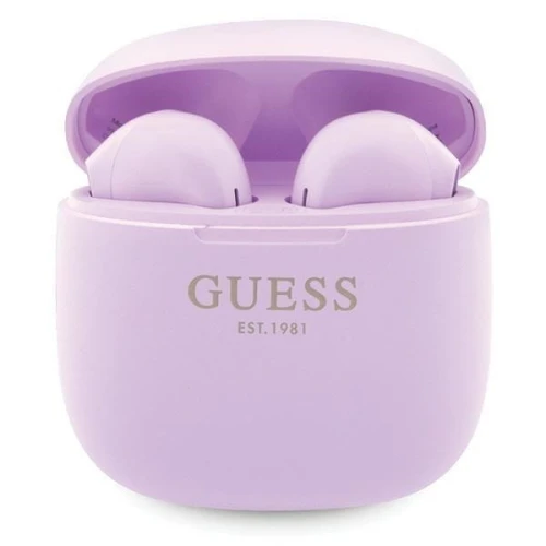 GUESS Słuchawki Bluetooth TWS GUTWST26PSU Fioletowe