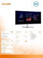 Dell Monitor 34 cale P3424WE Zakrzywiony 21:9/3440x1440/IPS/USBC/RJ45/HDMI/DP/3Y