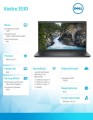 Dell Notebook Vostro 3530 Win11Pro i3-1305U/8GB/512GB SSD/15.6 FHD/Intel UHD/FgrPr/Cam &amp; Mic/WLAN + BT/Backlit Kb/3 Cell/3YPS