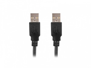 Lanberg Kabel USB-A M/M 2.0 1.8m Czarny