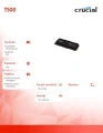Crucial Dysk T500  2TB M.2 NVMe 2280 PCIe40 7400/7000 Radiator