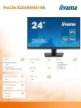 IIYAMA Monitor 23.8 cala  XU2493HSU-B6 IPS.HDMI.DP.2x2W.USBx2.FHD.SLIM.100Hz
