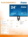 IIYAMA Monitor 24.1 cala XUB2495WSU-B5 IPS,16:10,HAS(150mm),4xUSB