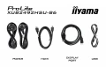 IIYAMA Monitor 23.8 cala XUB2492HSU-B6 IPS,HDMI,DP,VGA,100Hz,PIVOT,USB,HAS/150mm