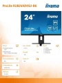IIYAMA Monitor 23.8 cala XUB2492HSU-B6 IPS,HDMI,DP,VGA,100Hz,PIVOT,USB,HAS/150mm