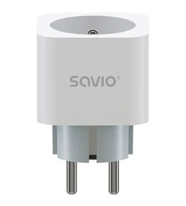 Savio Inteligentne gniazdko Wi-Fi 16A Pomiar zużycia energii, wielopak 3 szt., AS-01, białe