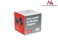 Maclean Adapter zasilania UK na gniazdo EU MCE71 Czarny