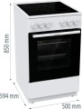 Gorenje Kuchnia ceramiczna GEC5A41WG