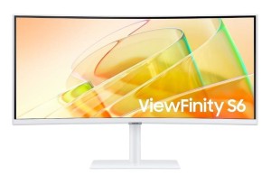 Samsung Monitor 34 cale ViewFinity S65CT VA 3440x1440 UWQHD 21:9 1xHDMI 1xDP 2xTB 4.0(90W/15W) 3xUSB 3.0 LAN 5ms 100Hz HAS+PIV gł. zakrzyw. biały 3YOn