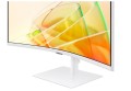 Samsung Monitor 34 cale ViewFinity S6 VA 3440x1440 UWQHD 21:9 1xHDMI 1xDP 2xTB 4.0(90W/15W) 3xUSB 3.0 LAN(RJ45) 5ms 100Hz HAS+PIV zakrzyw. gł. biały 3