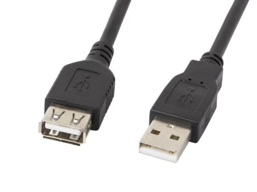 Lanberg Przedłużacz kabla USB 2.0 AM-AF 70cm czarny