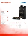 MSI Dysk SSD SPATIUM M371 500GB M.2 PCIe3 2200/1150MB/s