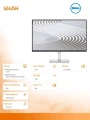 Dell Monitor 23.8 cala S2425H IPS LED 100Hz Full HD (1920x1080)/16:9/2xHDMI/Speakers/3Y
