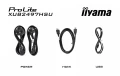 IIYAMA Monitor 24 cale XUB2497HSU-B1 IPS.HDMI.DP.2x2W.2xUSB(2.0).HAS(150mm). 250cd.1ms.100Hz