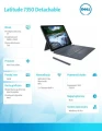 Dell Notebook Latitude 7350 Det W11P Ultra 7 164U/16GB/512GB SSD Gen4/13' 3K Touch/Intel Graph/FgrPr&amp;SmtCd/IR Cam/Mic/WLAN+BT/Detach KB/3C/vPro/3YPS