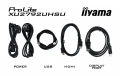 IIYAMA Monitor 27 cali XU2792UHSU-B6 4K,IPS,DP,HDMI,USB-C Power delivery,  350 cd, DPS