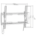 Maclean Uchwyt do TV 32-80'' 45kg MC-413 VESA 600x400
