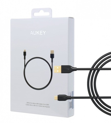 AUKEY CB-MD1 Black szybki kabel Quick Charge micro USB-USB | 1m | 5A | 480 Mbps