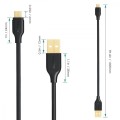 AUKEY CB-MD1 Black szybki kabel Quick Charge micro USB-USB | 1m | 5A | 480 Mbps