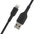 Belkin Kabel Braided USB- Lightning 1m czarny
