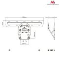Maclean Uchwyt do TV QLED 49-65 50Kg Max MC-806