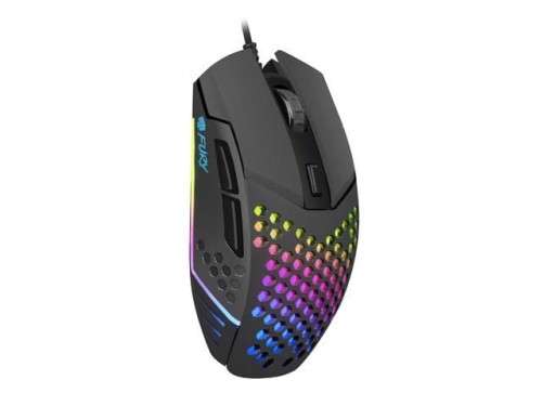 NATEC Mysz Fury Battler 6400 DPI dla graczy podświetlenie Czarna