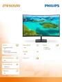 Philips Monitor 271E1SCA 27'' Curved VA HDMI FreeSync