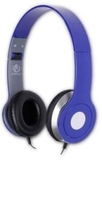 Rebeltec Stereofoniczne słuchawki z mikrofonem CITY BLUE