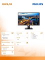 Philips Monitor 325B1L 31.5 cala IPS HDMIx2 DP Pivot