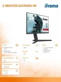 IIYAMA Monitor G2470HSU-B1 24cale 0.8ms, IPS, DP, HDMI, 165Hz, USBx2