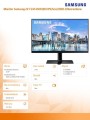 Samsung Monitor 23,8 cala LF24T450FQRXEN IPS FHD 16:9 5ms płaski 3Y