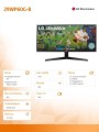 LG Electronics Monitor 29WP60G-B 29 cali Ultra Wide FHD HDR USB-C FreeSync