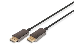 Digitus Kabel połączeniowy hybrydowy AOC DisplayPort 1.4 8K/60Hz UHD DP/DP M/M 30m Czarny