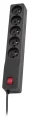 Lestar Listwa przeciwprzepięciowa ZX 510, 1L, 5,0m, czarna