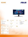 Asus Monitor 34 cale XG349C GAMING DP+HDMI+TYPEC