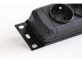 ARMAC Listwa przeciwprzepięciowa M12/16A Rack 19'' 1.5m czarna   (12 gniazd)