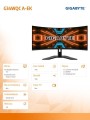 Gigabyte Monitor 34 cali G34WQC A-EK 1ms/QHD/HDMI/12mln:1/USB