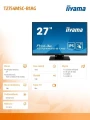 IIYAMA Monitor 27 T2754MSC-B1AG pojemnościowy 10PKT IPS powłoka AG