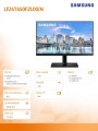 Samsung Monitor  23,8 cala LF24T450FZUXEN IPS 1920 x 1080 FHD 16:9   2xHDMI  1xDP 5ms HAS+PIVOT głośniki płaski 3Y