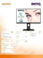 Benq Monitor 27 cali GW2780T LED 5ms/50000:1/DVI/czarny