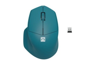 Natec Mysz bezprzewodowa Siskin 2 1600 DPI Bluetooth 5.0 +   2.4GHz Niebieska