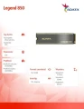 Adata Dysk SSD Legend 850 2TB PCIe 4x4 5/4.5 GB/s M2