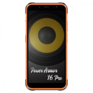ULEFONE Smartfon Power Armor 16 Pro 5.93" 4/64GB IP68/IP69K 6900mAh DualSIM głośnik 122dB pomarańczowy